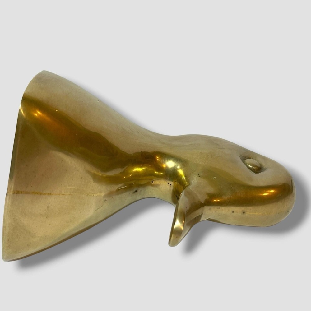 Vintage Brass Duck Head 5" Bookend Country Cottage Grandmacore Farmhouse Decor - Picture 12 of 12